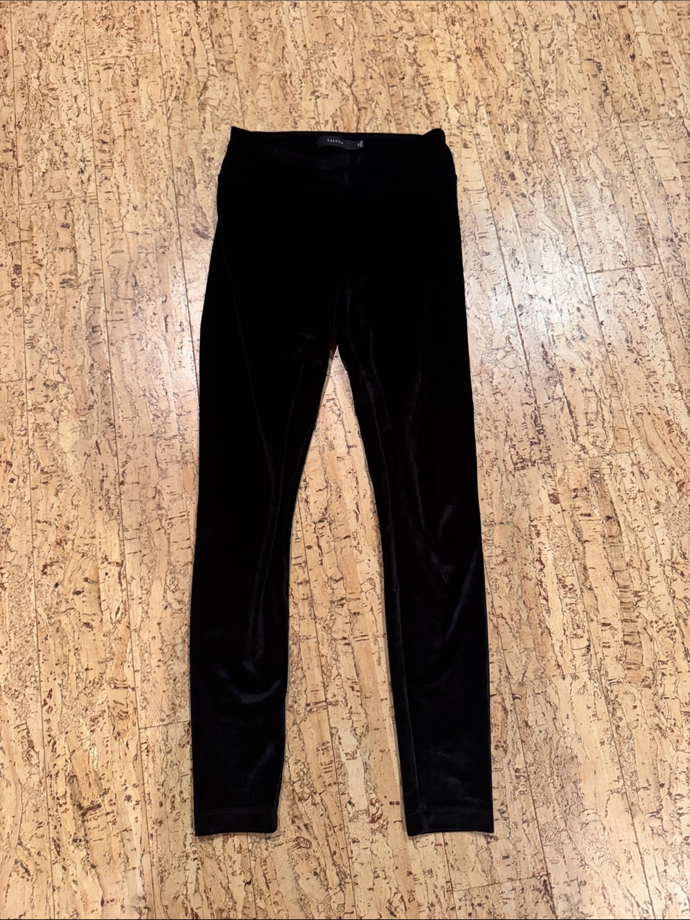 Aritzia Talula Black Velvet Leggings